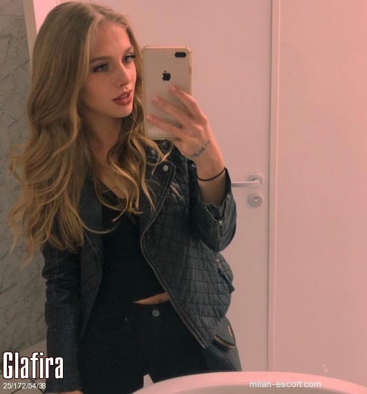 Glafira, Russian escort in Milan who offers oral job